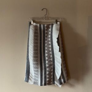 Embroidered ruffle Tory Burch skirt